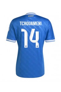 Real Madrid Aurelien Tchouameni #14 Jalkapallovaatteet Kolmaspaita 2025-26 Lyhythihainen